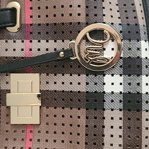 Miss Caprice Plaid Freya- Camel Handbag - Picture 3 of 12